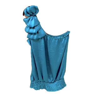 Charolette Russe bare-shoulder blouse.